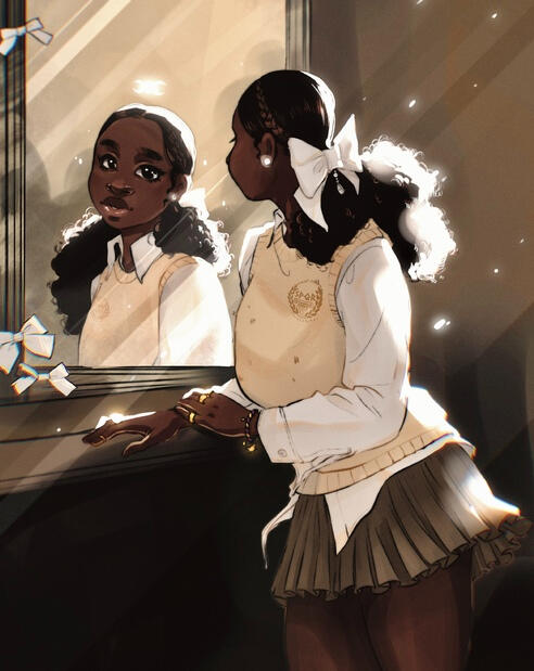 Half body - two characters - simple bg and full colors