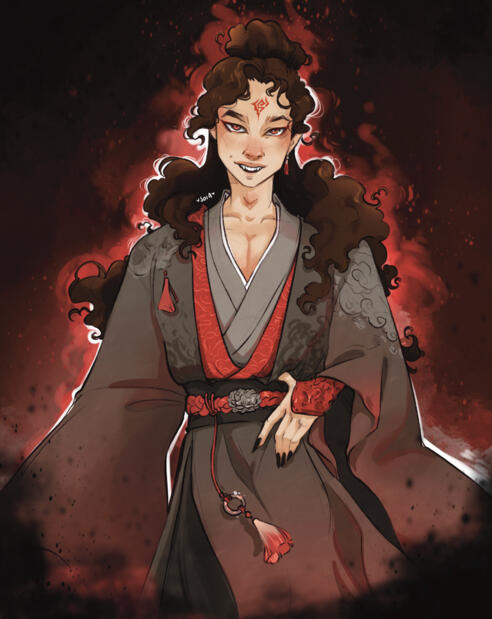 Half body - full colors - simple bg