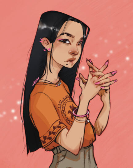 Complex portrait - full colors