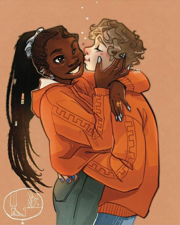 Half body - two characters